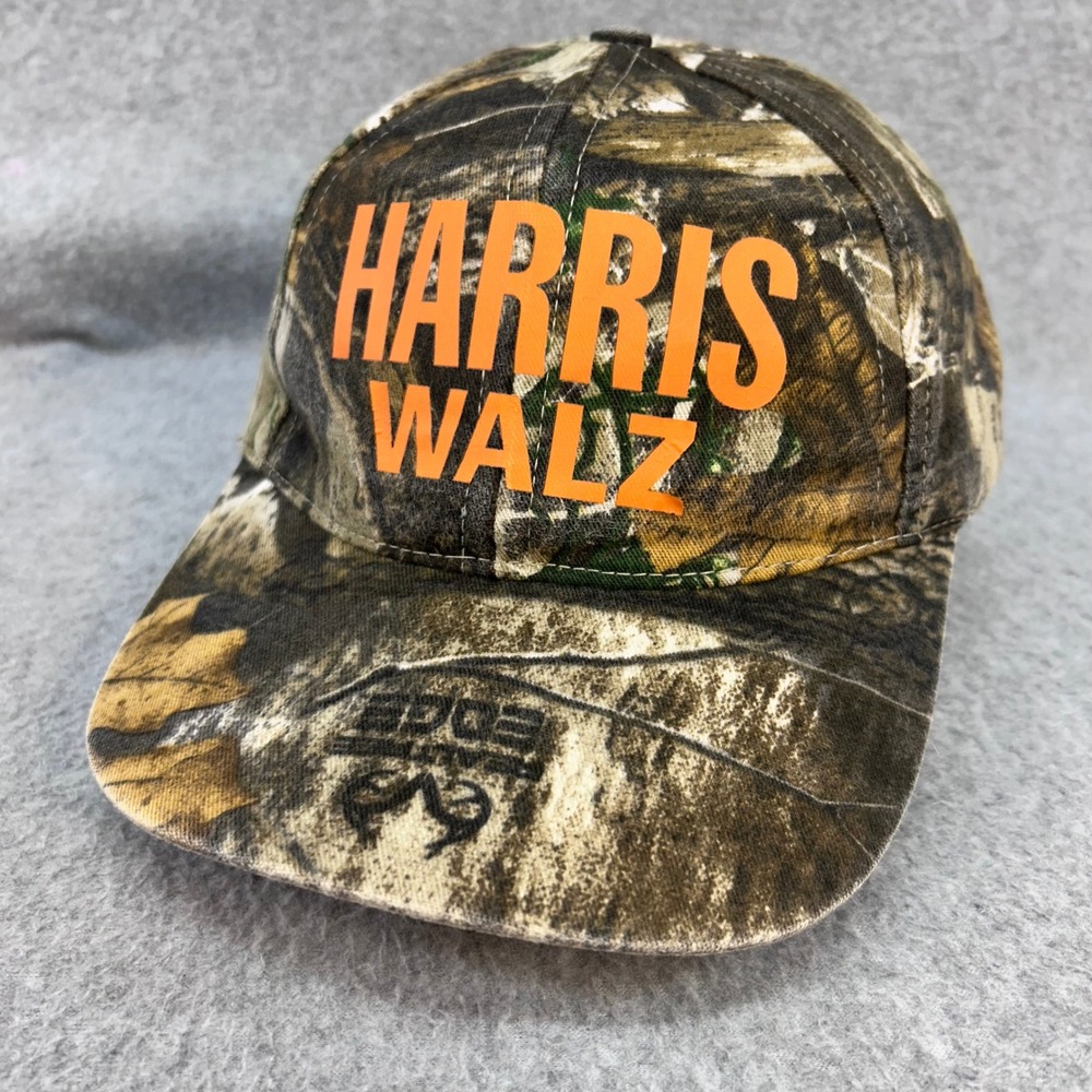 Harris Walz Unisex Camo RealTree Edge Baseball Hat Political Snapback OSFA